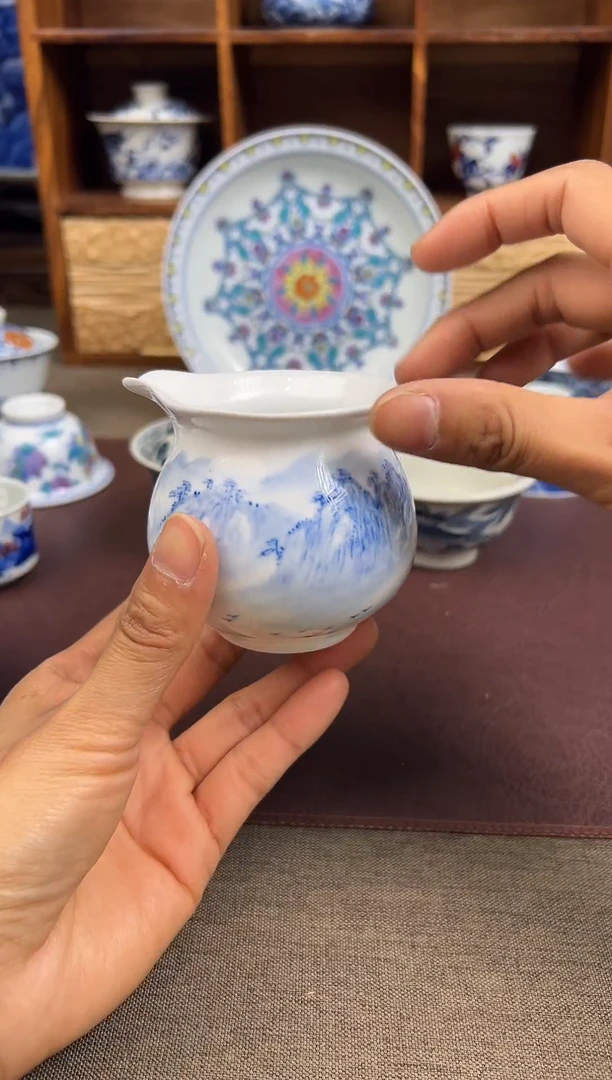 【闪购商品】杯子溪山酌茗陶瓷杯