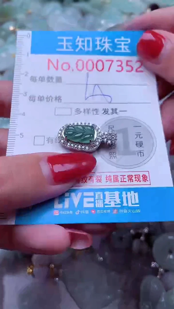 吊坠(不含链)未镶嵌翡翠7352