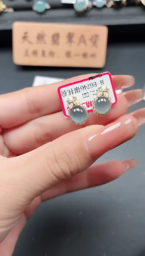 银S925镶嵌戒指翡翠111