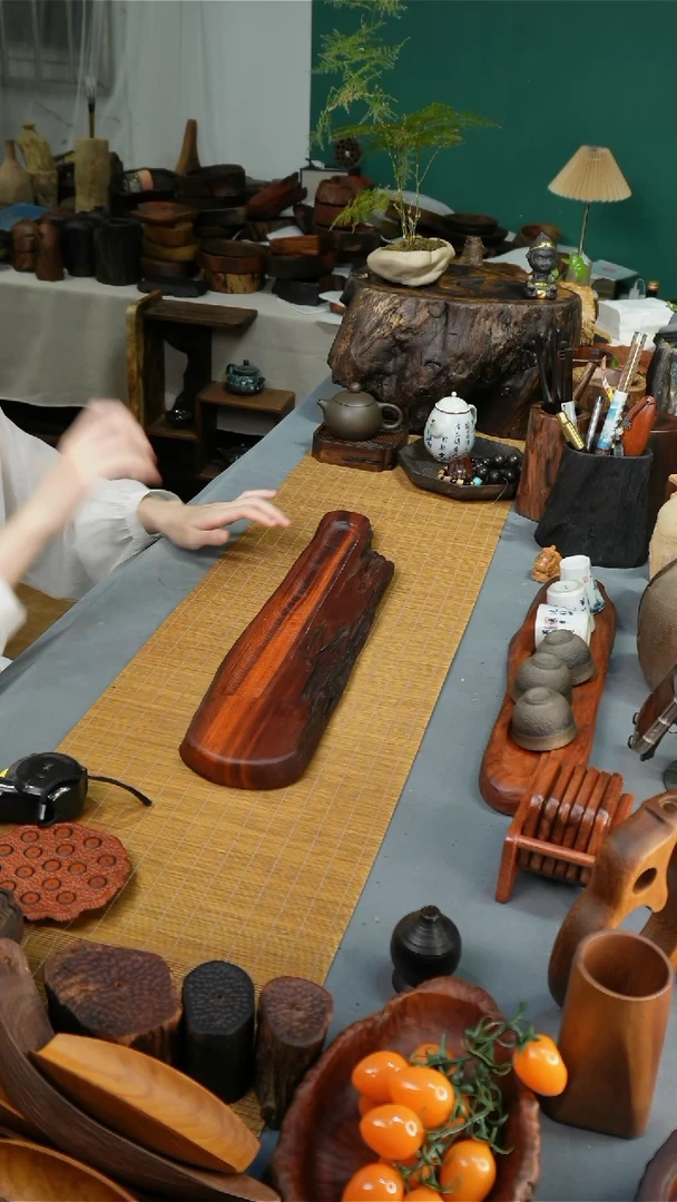 54-11-3缅甸花梨杯架