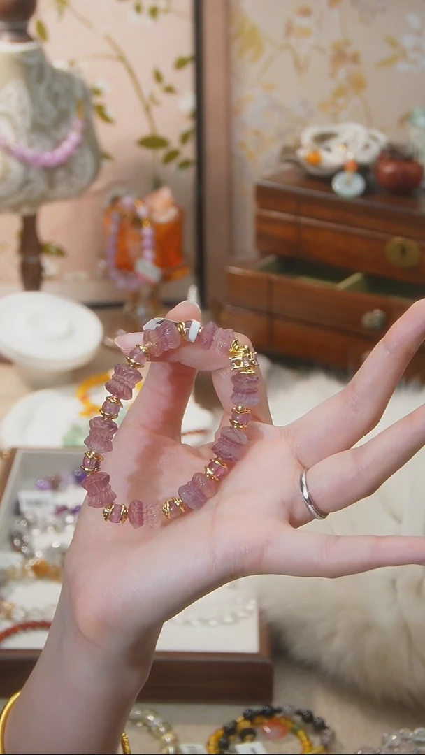 【闪购商品】萤石手链未镶嵌颜色微差多样性发货发其一