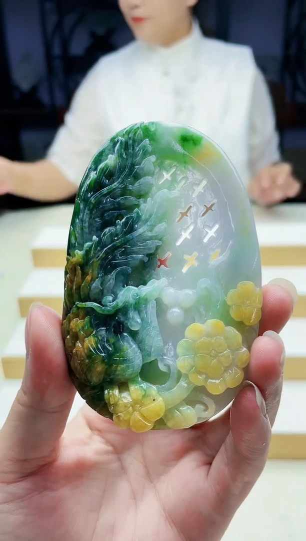 未镶嵌定制翡翠毛货09150159