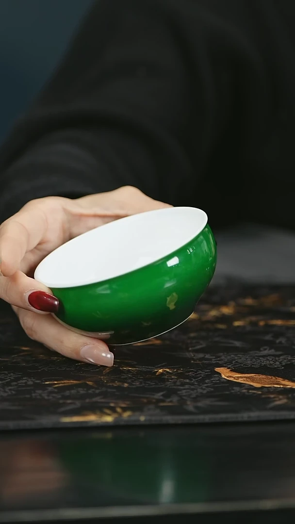 【闪购商品】瓷唐里地王郎窑绿釉主人杯