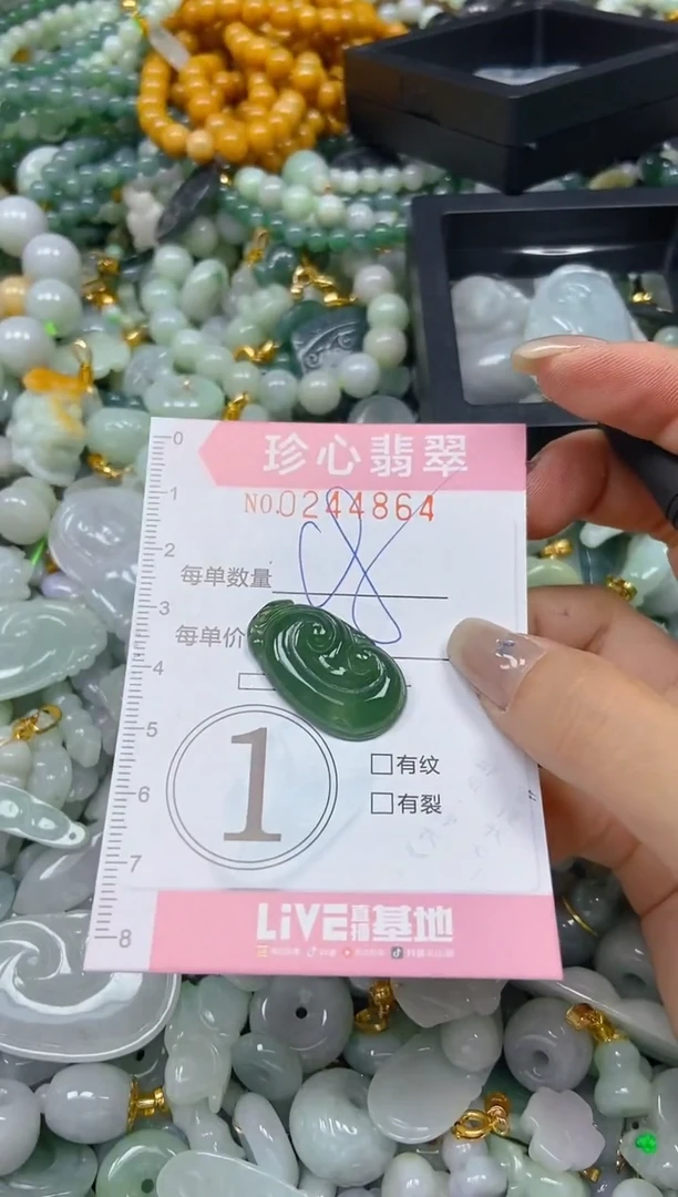 翡翠未镶嵌颈饰闪购0244864