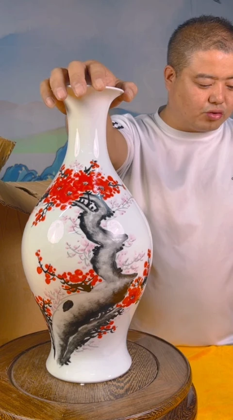 摆件景德镇陶瓷青花摆件75