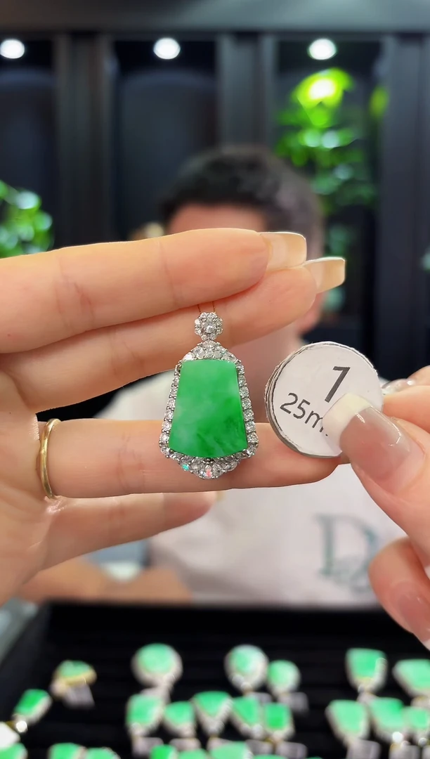 翡翠未镶嵌颈饰 缅料A货/支持复检/一件