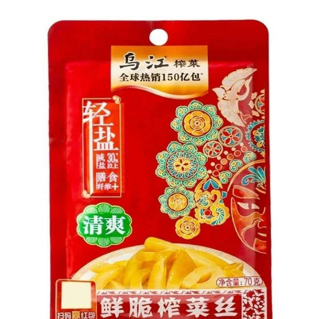 乌江 鲜脆榨菜丝 70g／袋【平价系列】