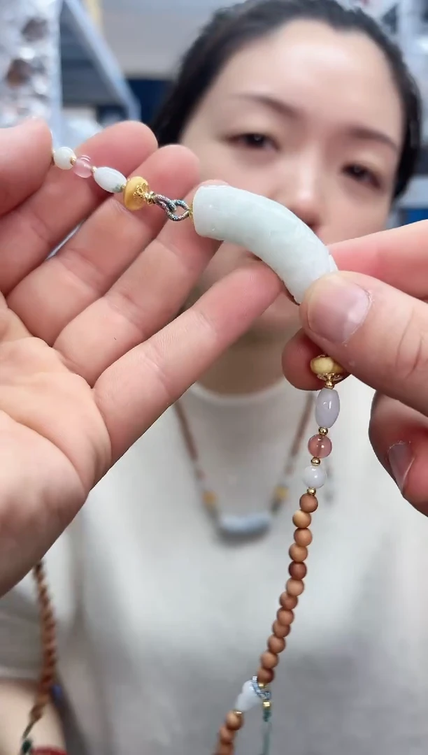 【闪购商品】檀香木吊坠未镶嵌老山檀DIY翡翠毛衣链