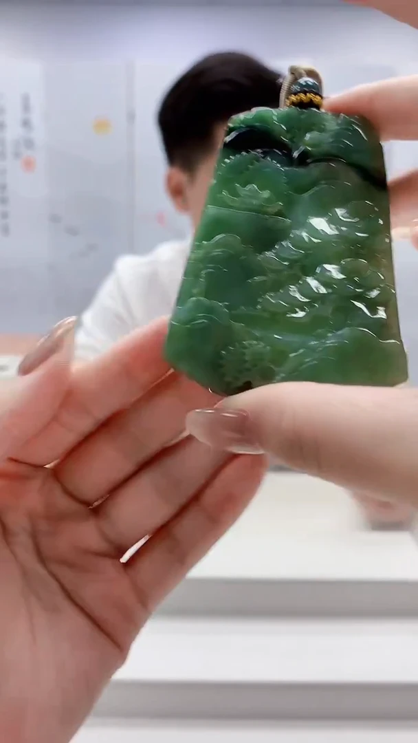 未镶嵌定制翡翠4917lr-毛货挂件83