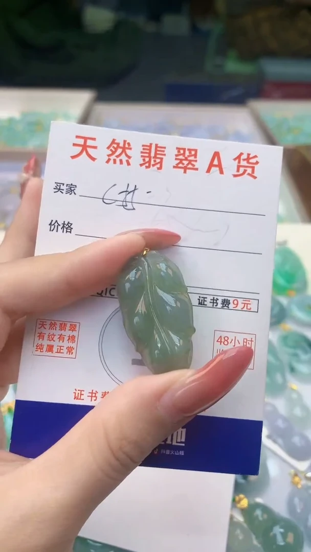 颈饰未镶嵌翡翠天然A货翡翠挂件