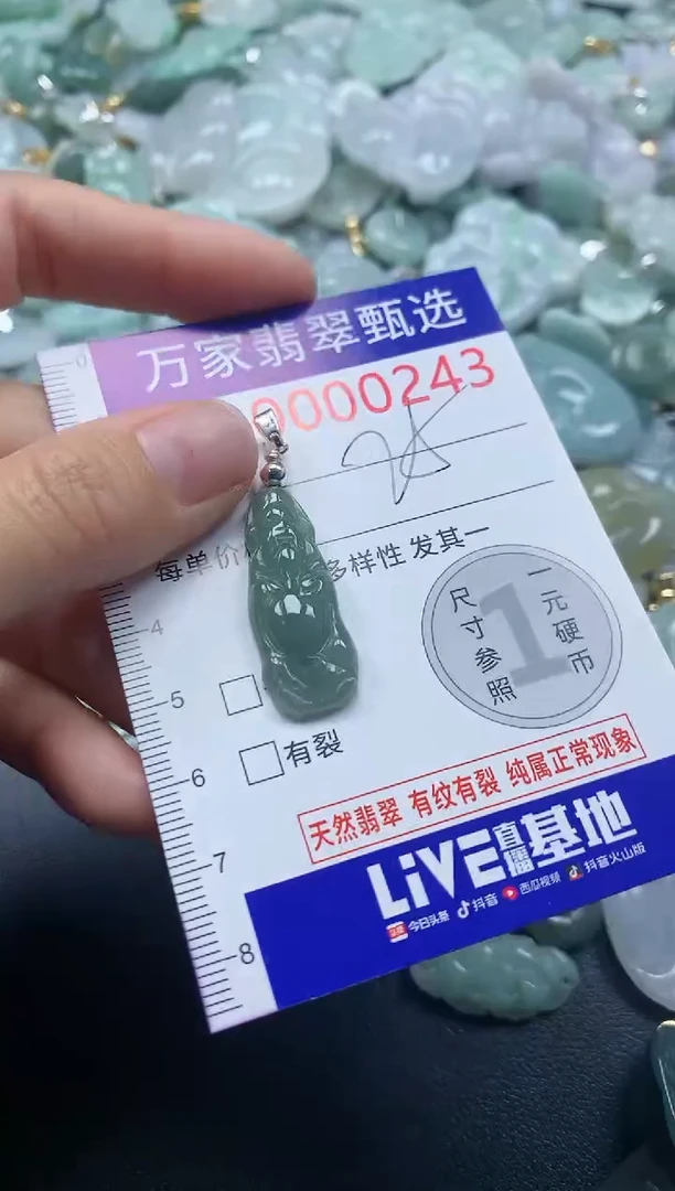 吊坠(不含链)未镶嵌翡翠0243