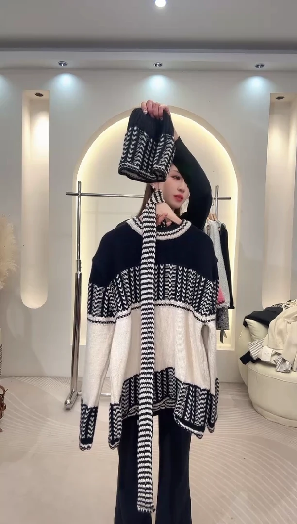 南油针织毛衣三件套