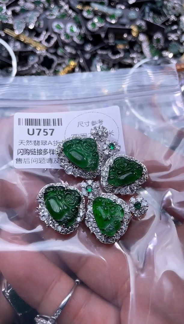 【闪购商品】翡翠颈饰未镶嵌U757多样性发其一