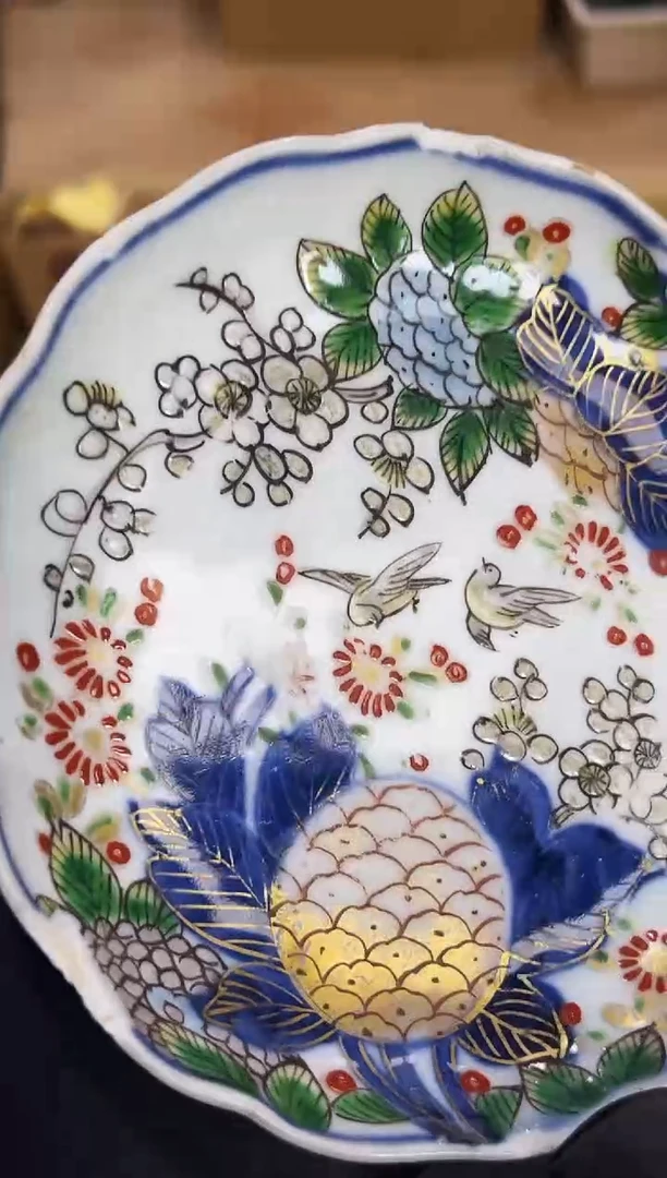 盘如图所示 阁集工艺品