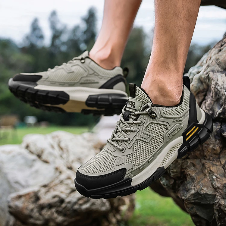 JEEP/吉普夏季透气运动鞋男士户外登山鞋徒步鞋防滑轻便爸爸鞋