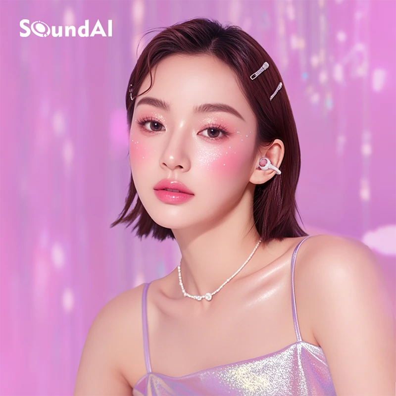 【新品】声智珍珠耳夹耳机AI会议耳机无线蓝牙智能翻译长续航Pro