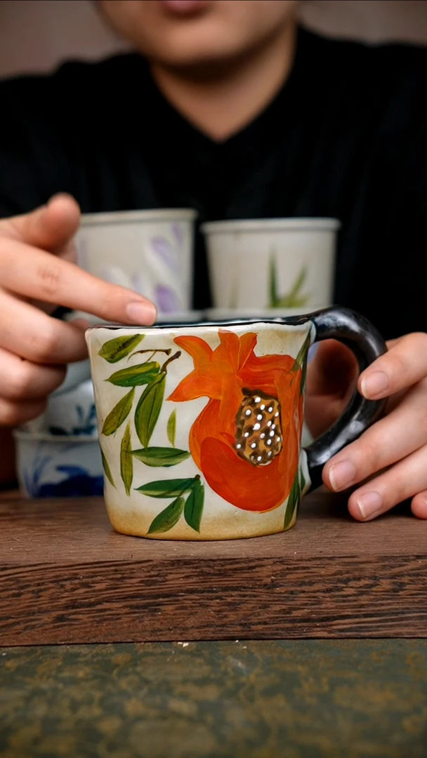 摆件泥垚手作 景德镇手工手绘器物