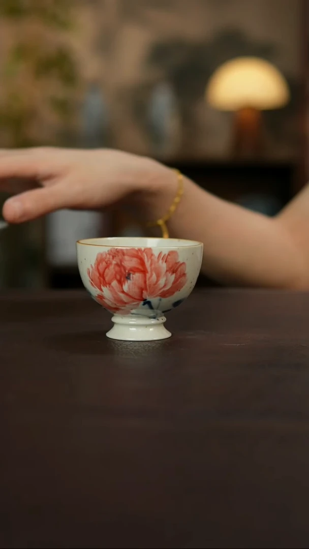 景德镇陶瓷杯碗柴烧多人