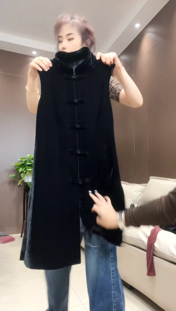 大漂亮盘扣马夹长L