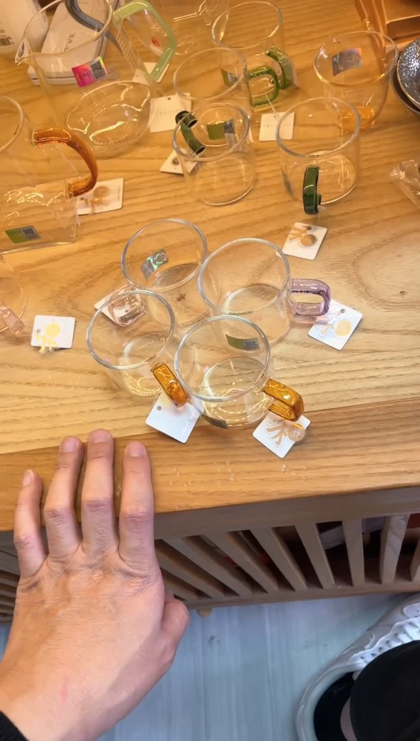 快**妈清禾杯琥珀/一对    浅紫/一对