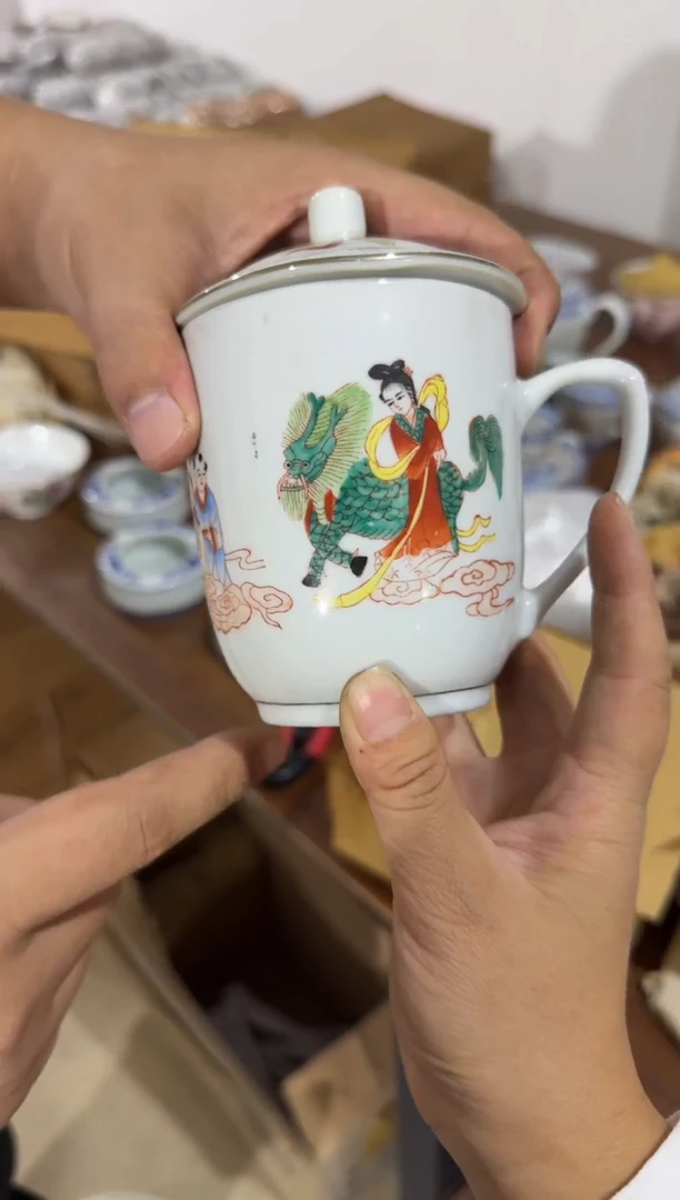 摆件手绘办公杯300毫升有瑕请慎拍