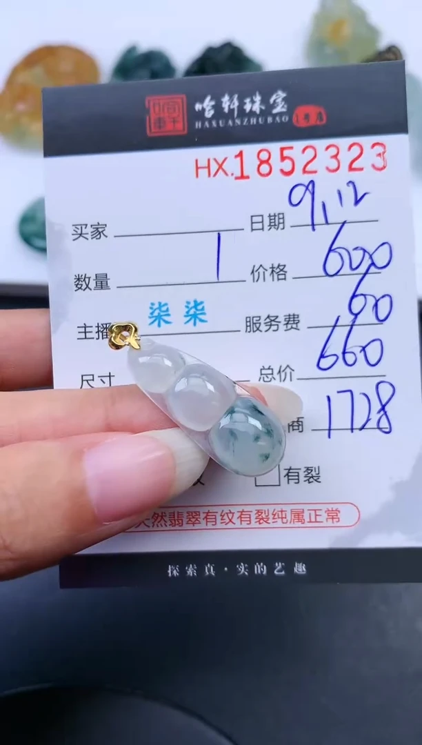 未镶嵌挂件翡翠哈轩 挂件1