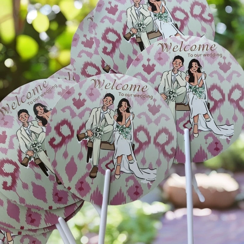 【超低价！！！】夏日婚礼伴娘团浪漫扇子扇子夏天必备