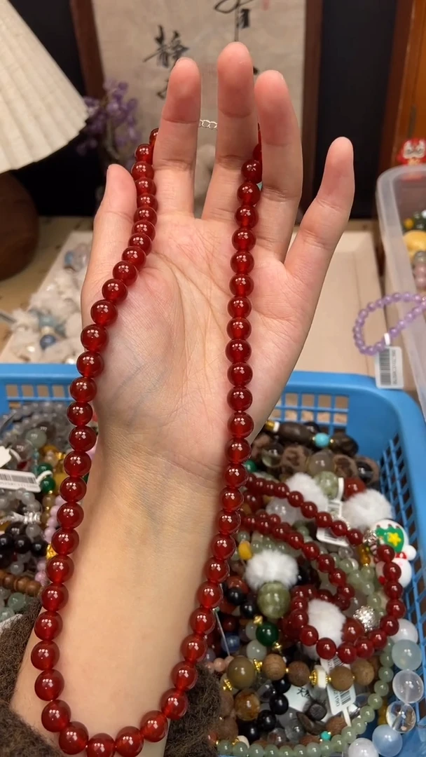 银S925镶嵌玛瑙颈饰364