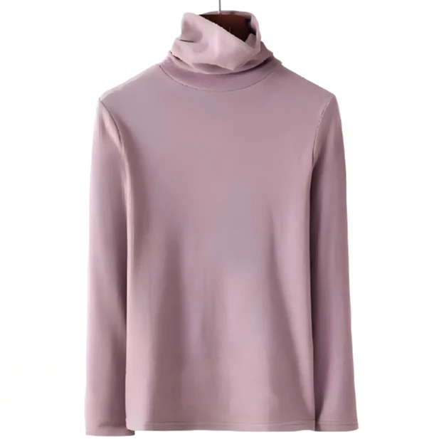 门店34&9！面膜打底衫」双面澳绒磨毛蓄热高领内搭上衣女 D00042