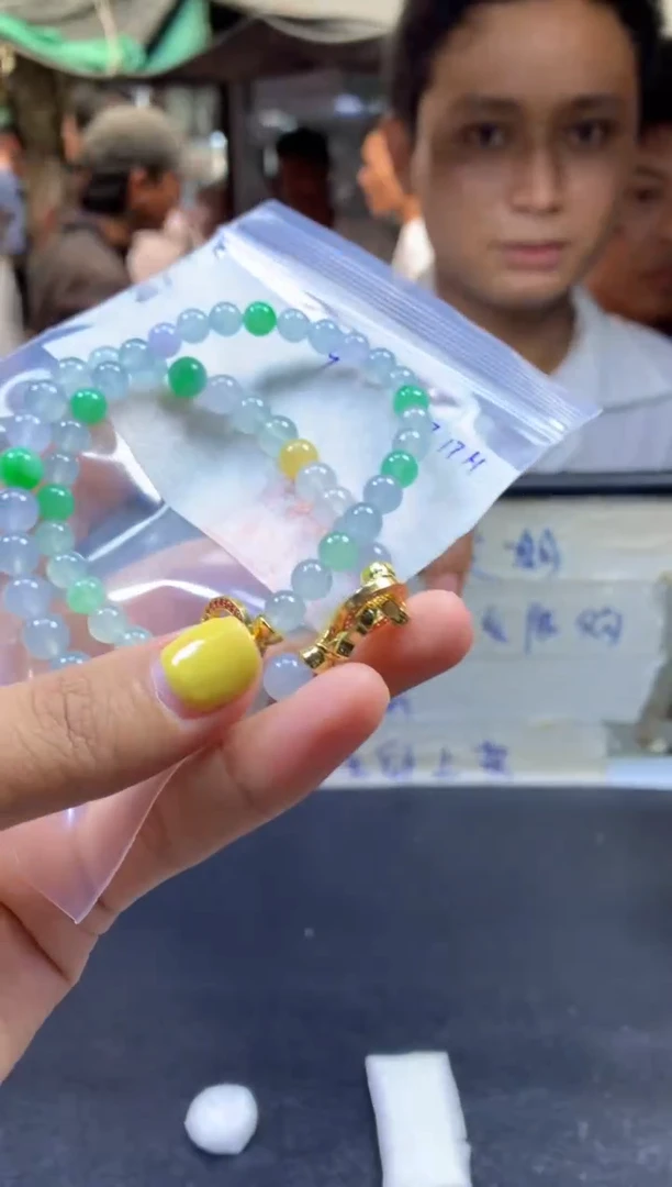 定制翡翠未镶嵌手串#99999元-毛货需精细抛光