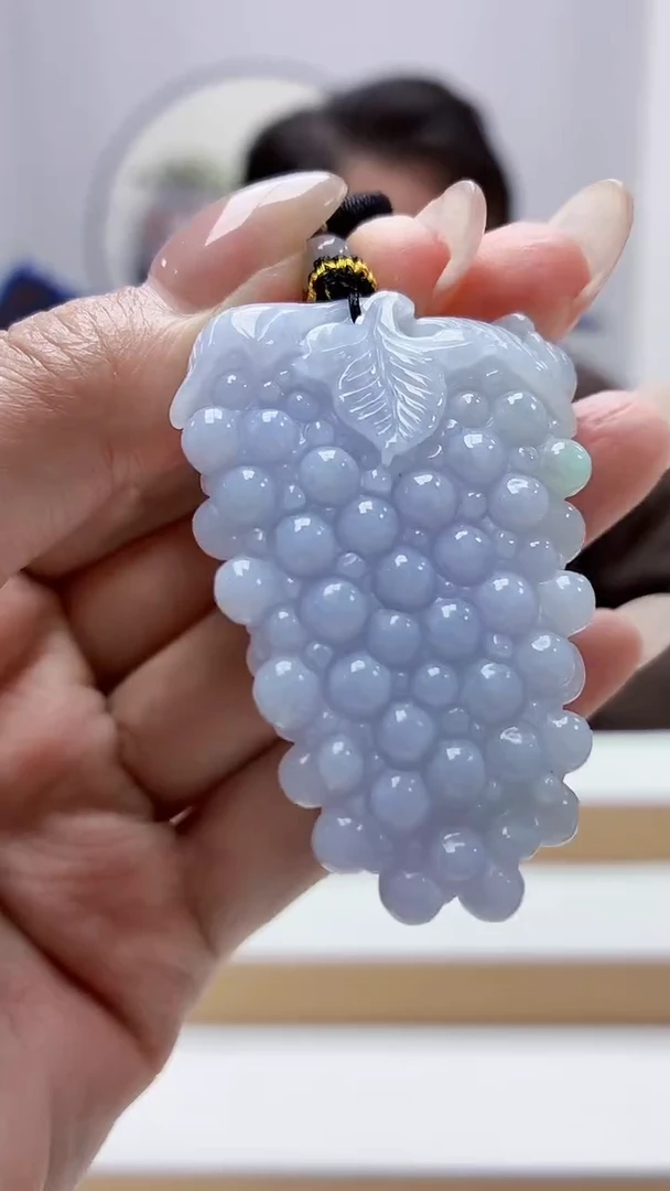 未镶嵌定制翡翠5060MM-毛货挂件33