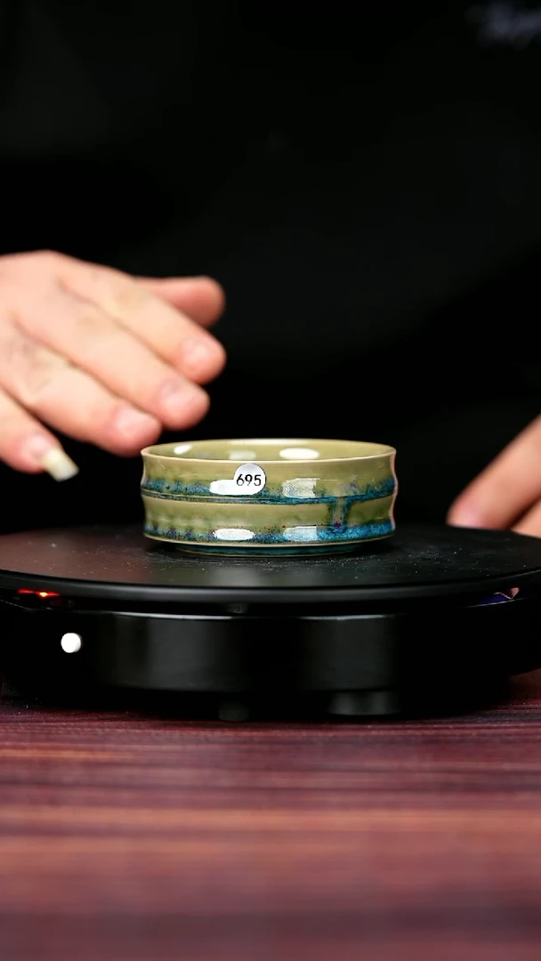 其他695#盼龙窑一级品原矿钧瓷竹节普洱杯