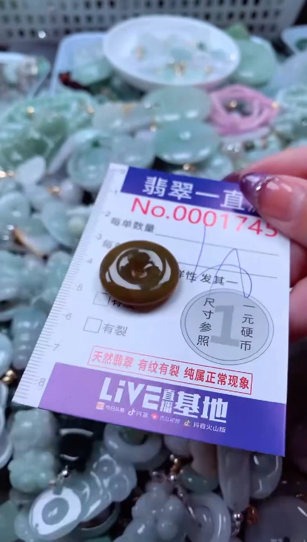 翡翠未镶嵌吊坠(不含链)1745