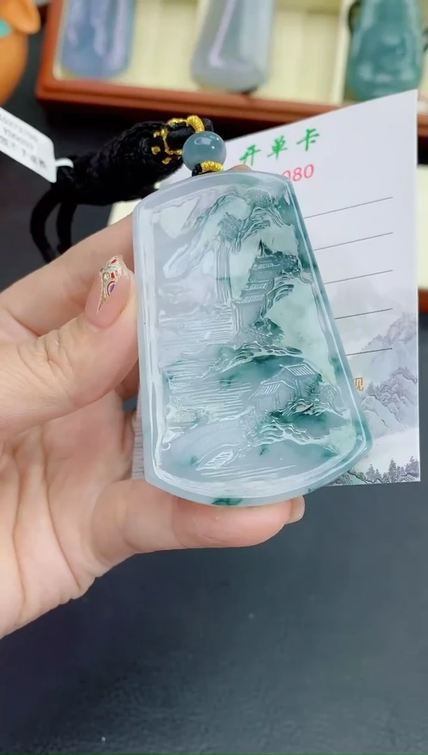 颈饰未镶嵌翡翠缅甸天然翡翠