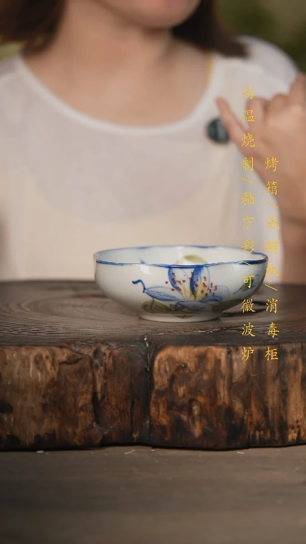 瓷片景德镇高温釉下彩可微波烤箱洗碗机