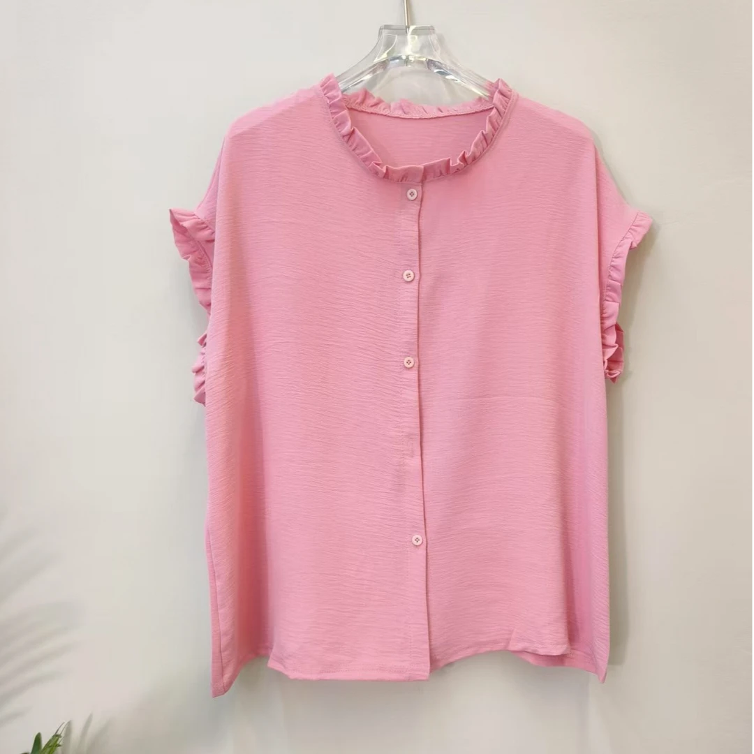 2025新款夏季时尚百搭清爽无袖宽松显瘦打底T恤7707