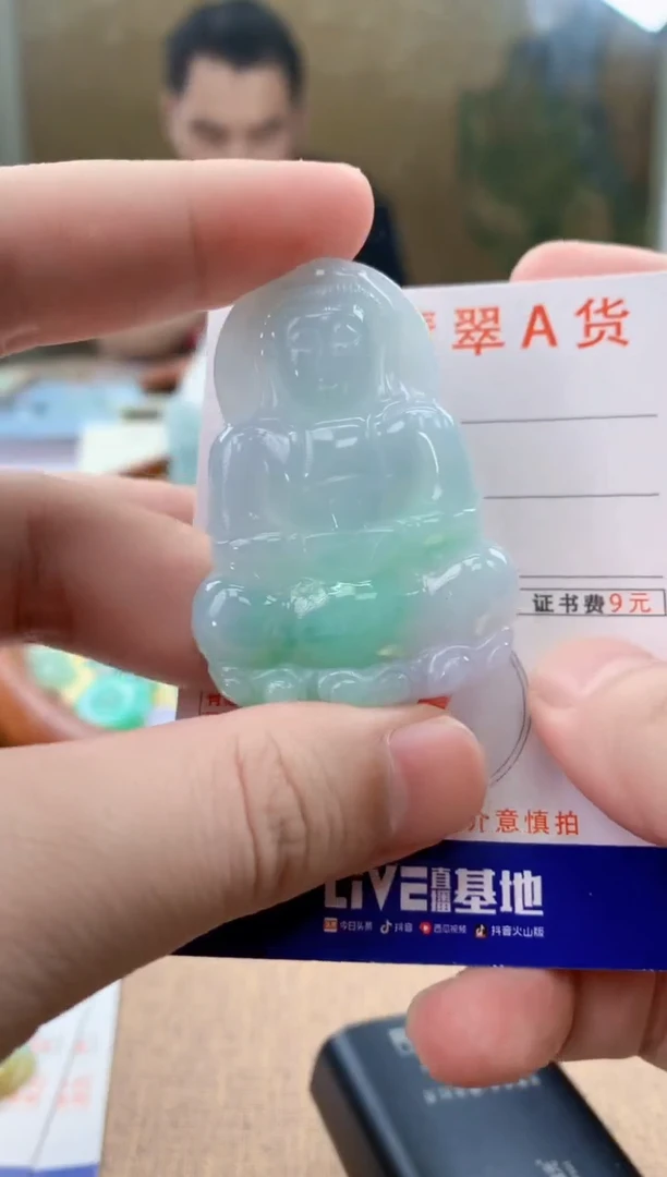 颈饰未镶嵌翡翠天然A货翡翠挂件