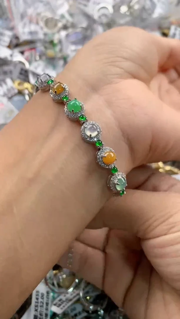 银S925镶嵌戒指翡翠333----1