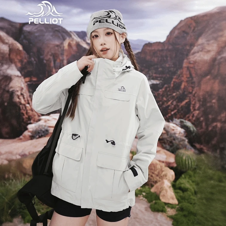 【山色】伯希和三合一冲锋衣春季防水运动徒步女款户外冲锋服外套