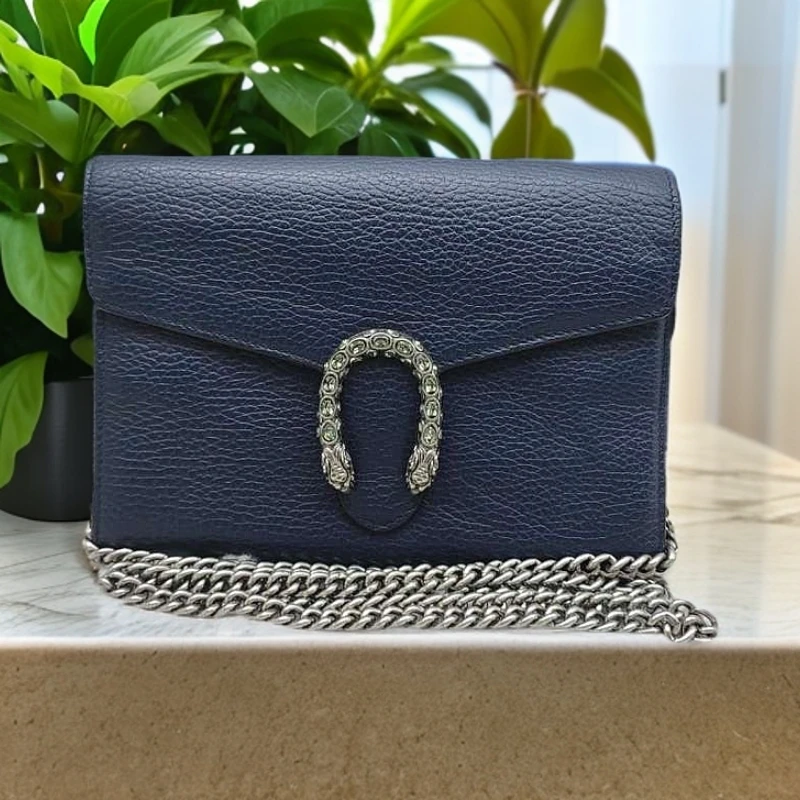 95新 GUCCI/古驰 蓝色钻扣酒神 1344 4336
