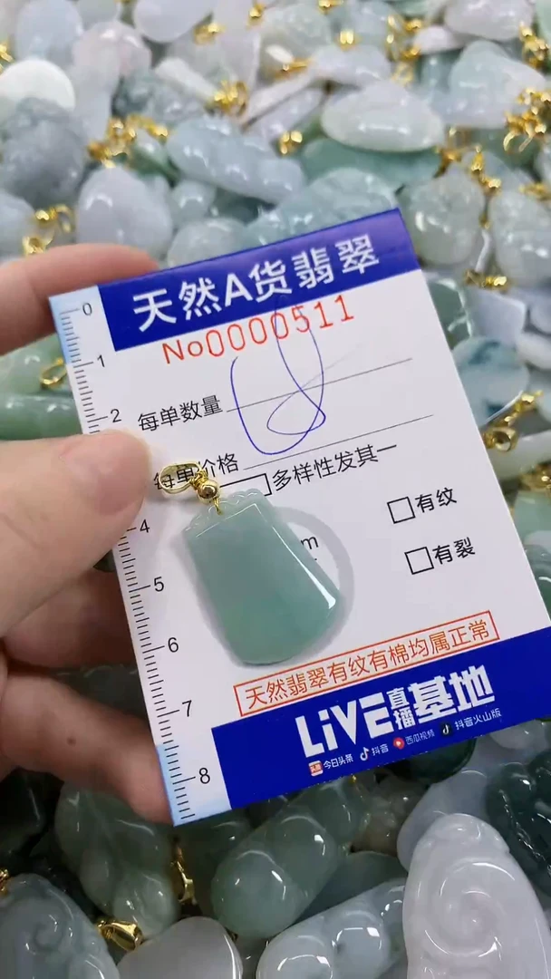 颈饰未镶嵌翡翠天然A货翡翠