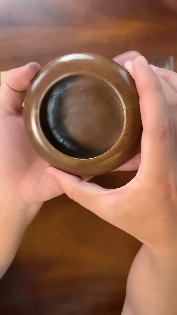 高足铜笔洗水盂放送