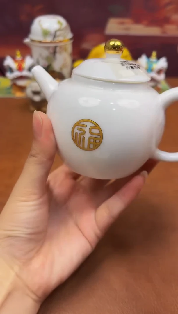 陶瓷茶具摆件旅行套组