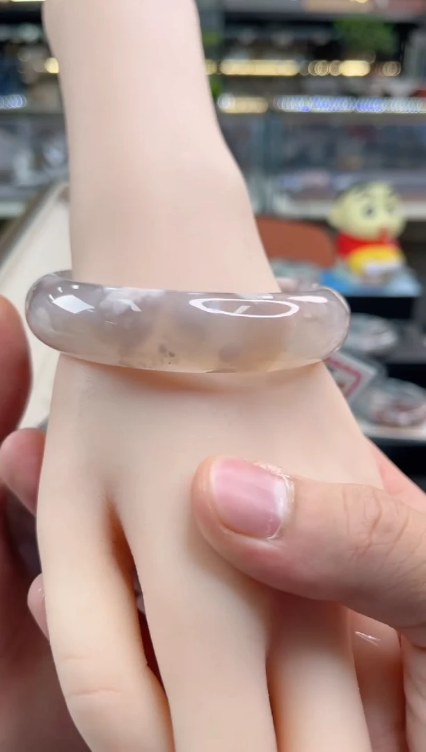 未镶嵌手镯石英质玉尘*丷圈口（赠品镯心）