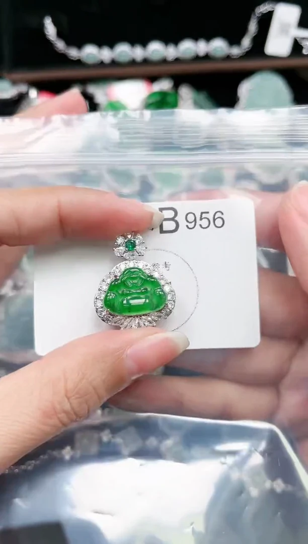 【闪购商品】翡翠颈饰未镶嵌赠皮绳956