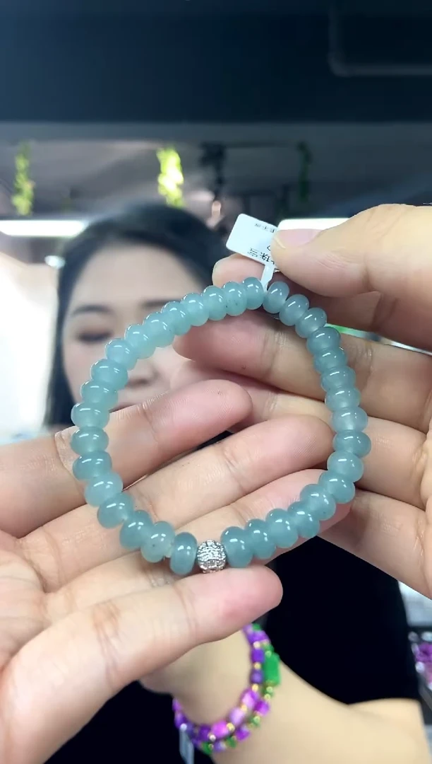 未镶嵌手链翡翠多样性发其一颜色微差