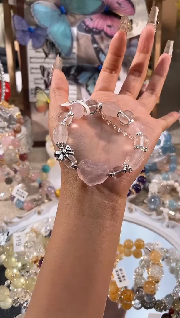 【闪购商品】水晶手链未镶嵌多样性发货颜色微差发其一