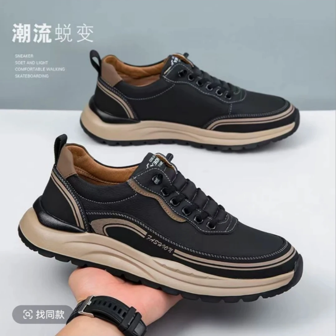 2025男鞋男士百搭透气防水春季潮流潮鞋防滑时尚软底