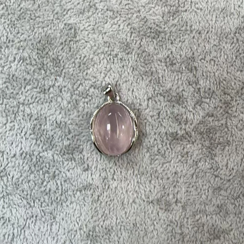 国风经典天然粉水晶吊坠-179