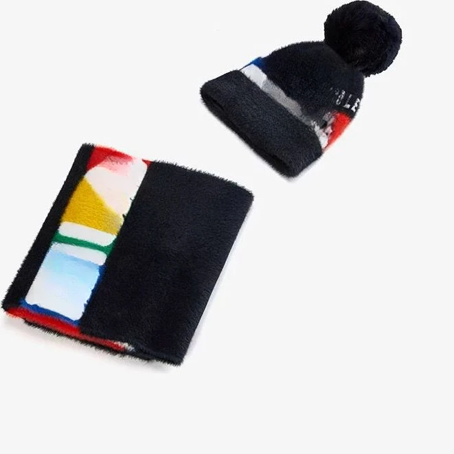 【敏敏】非常快乐~342501保暖舒适针织帽针织围巾两件套~K17B342501